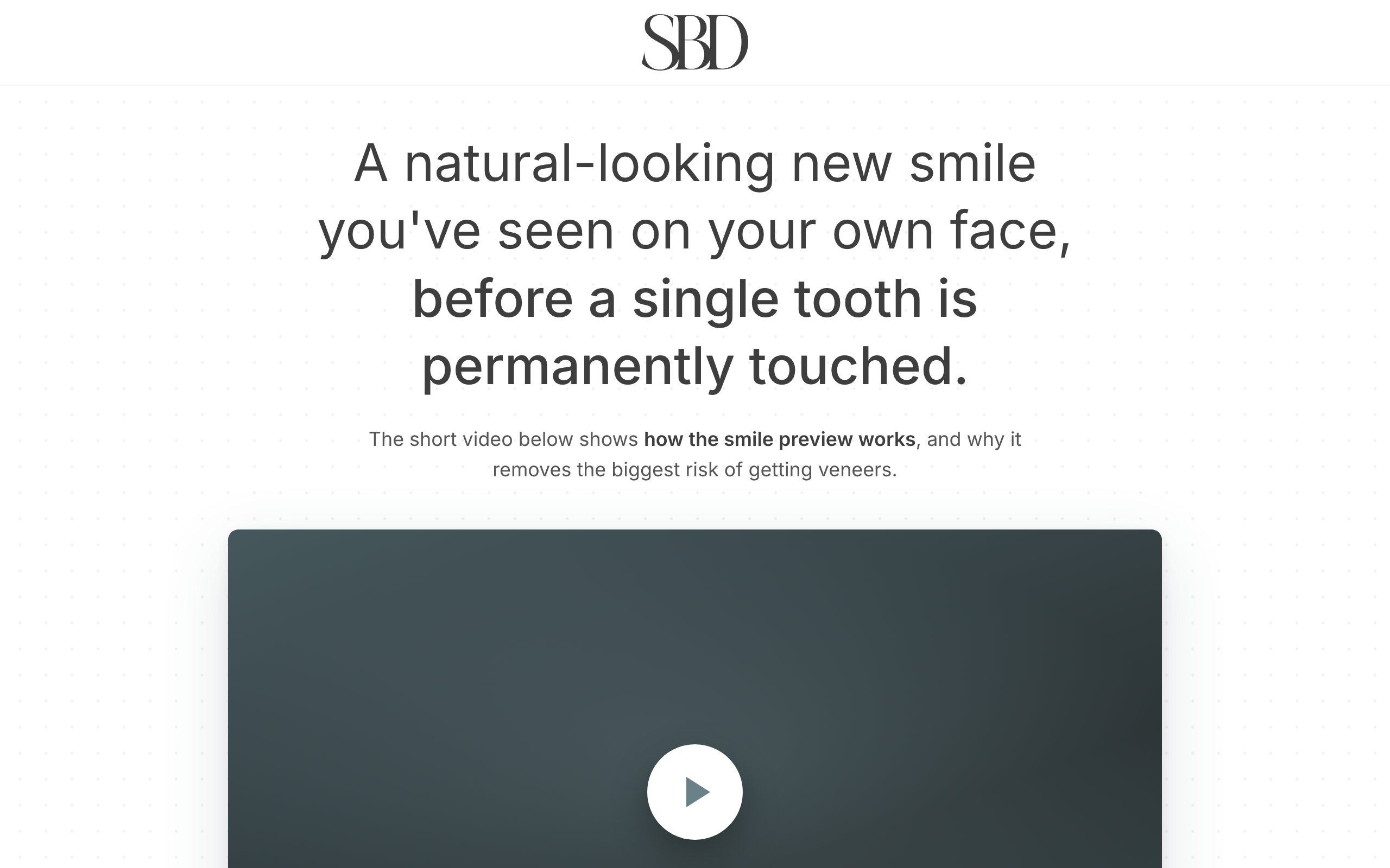 Landing page preview